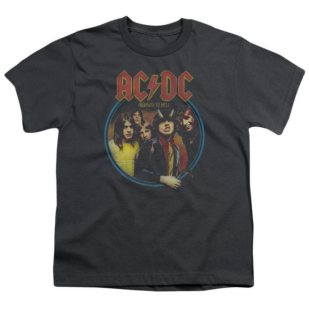Acdc Highway To Hell Youth 181 T Shirt Charcoal